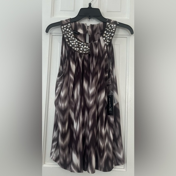 NWT I.N.C. International Concepts women's embellished halter top. Size: (1X) - Picture 4 of 10